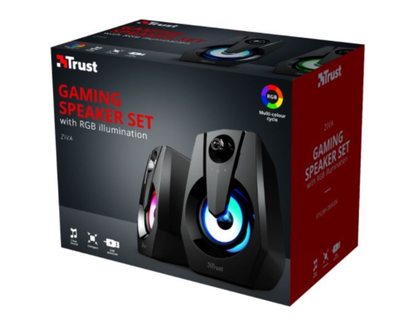 TRUST CASSE PC TRUST ZIVAALTOPARLANTI RGB 2.0